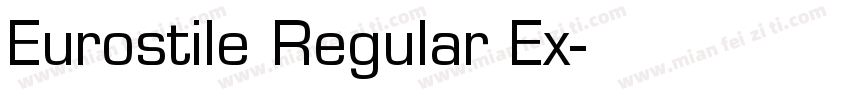 Eurostile Regular Ex字体转换